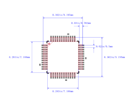 STM32F103CBT6封裝圖