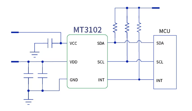 MT3102典型應(yīng)用電路圖 MT3102典型應(yīng)用電路圖