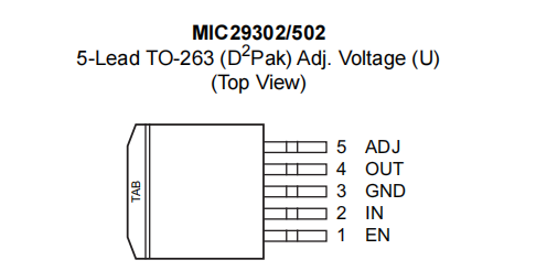 MIC29302WU引腳圖
