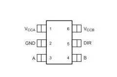 SN74LVC1T45DCKR引腳圖