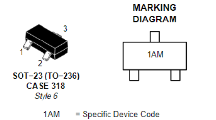 MMBT5551LT1G引腳圖