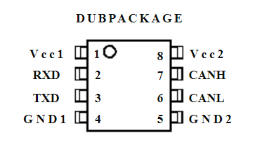 ISO1050DUBR引腳圖
