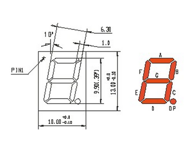 七段數(shù)碼管的顯示原理與驅(qū)動(dòng)方式
