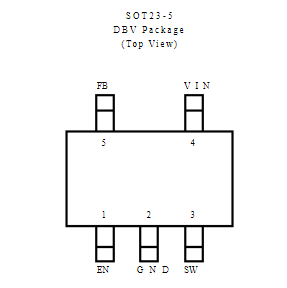 TLV62569DBVR引腳圖