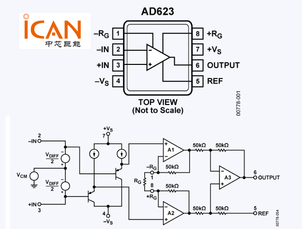 AD623引腳圖及原理圖