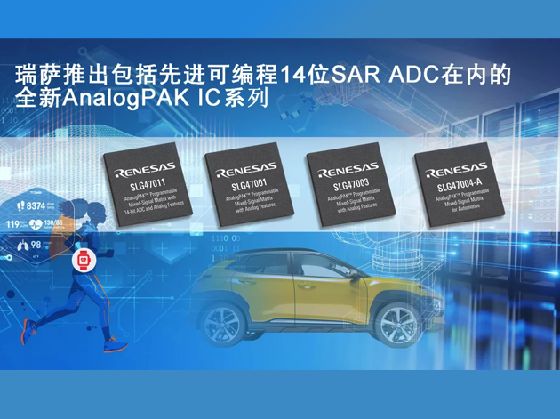 瑞薩電子推出全新AnalogPAK? IC系列：SL