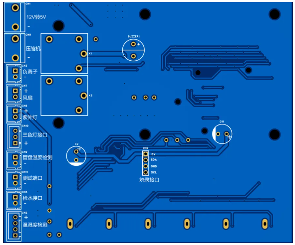 方案實物/PCB反面