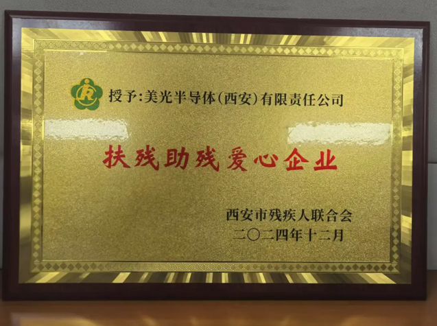 美光榮獲“扶殘助殘愛心企業(yè)”稱號，踐行