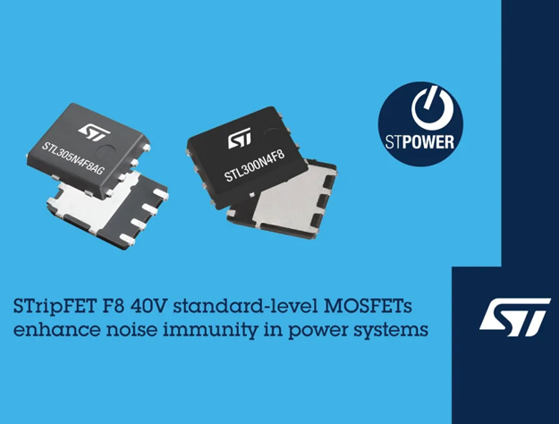 意法半導(dǎo)體推出40V STripFET F8 MOSFET：STL300N4F8和STL305N4F8AG