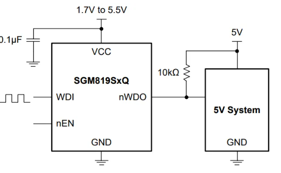 SGM819SxQ典型應(yīng)用電路圖