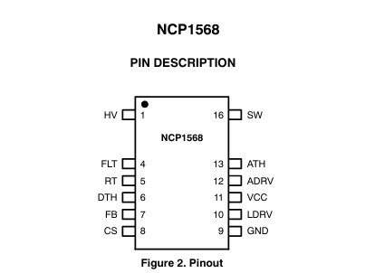NCP1568引腳圖