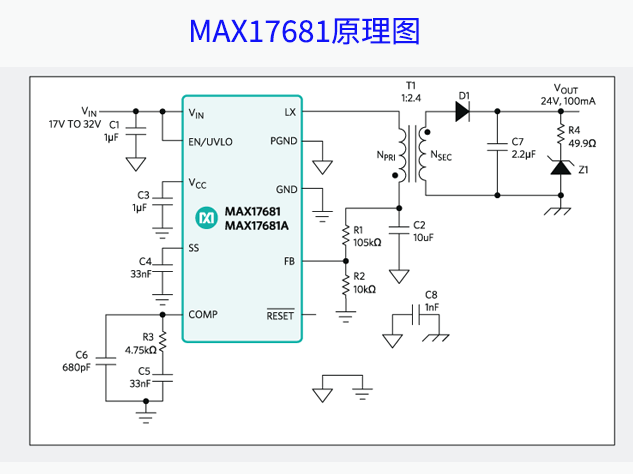 MAX17681：高效隔離型DC-DC轉(zhuǎn)換器，助力電源設(shè)計(jì)升級(jí)