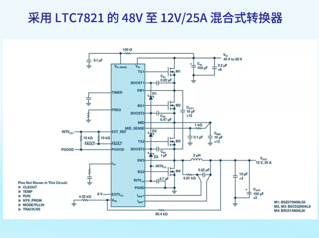 LTC7821混合式轉(zhuǎn)換器在高密度電源設(shè)計(jì)中的應(yīng)用