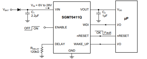 SGM70411Q典型應(yīng)用電路圖