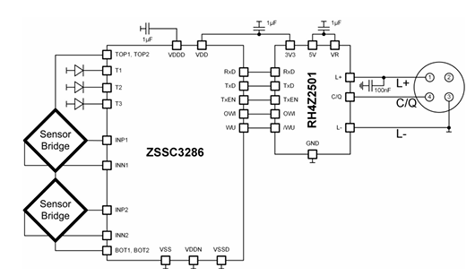 ZSSC3286典型應(yīng)用電路圖