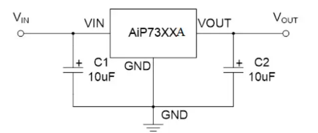 AiP73XXA系列典型應(yīng)用電路圖