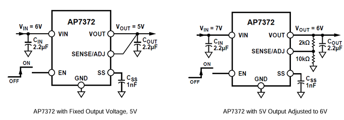 AP7372典型應(yīng)用電路圖