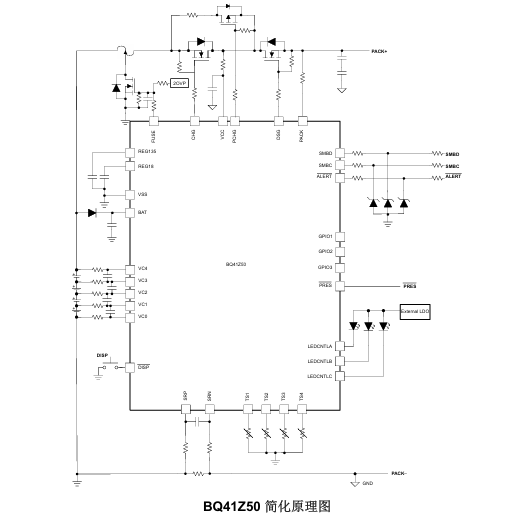 BQ41Z50原理圖