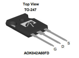 AOK042A60FD引腳圖
