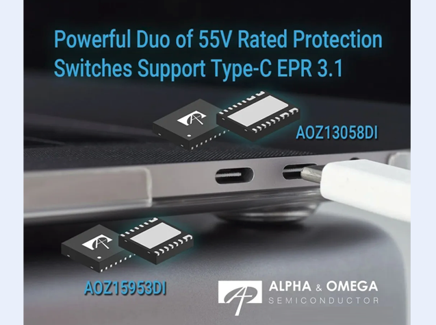AOS發(fā)布高性能Type-C接口保護開關(guān)AOZ13