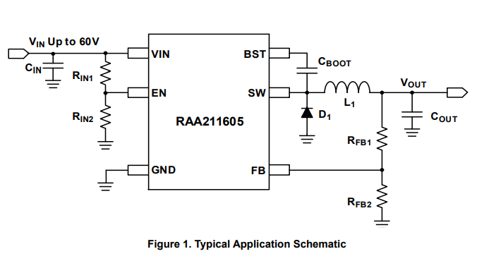 RAA211605典型應(yīng)用電路圖
