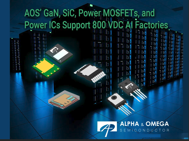 AOS半導(dǎo)體賦能NVIDIA 800V數(shù)據(jù)中心