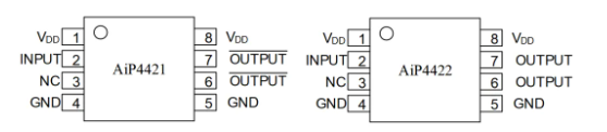 AiP4421/AiP4422引腳圖