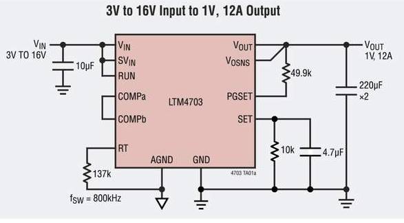 LTM4703典型應(yīng)用原理圖