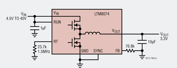 LTM8074典型應(yīng)用原理圖
